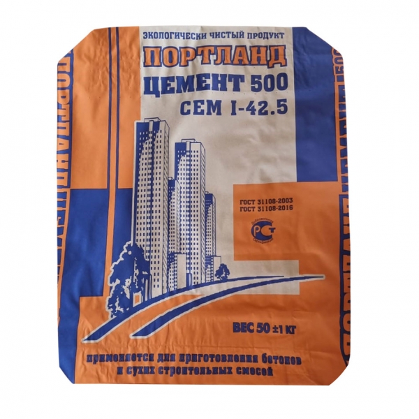 Цемент М500 Д0 ЦЕМ I 42,5 50 кг