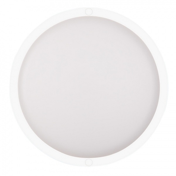 Светильник светодиодный накладной Düwi Round d160х50 мм 18 Вт 220 В 4000К естественный белый свет опал IP65 круглый белый с влагозащитой